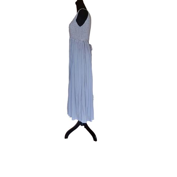 VTG FUN TOP Women's Size M Lavender Maxi Dress w/ Smocked top and fluttery skirt - Picture 2 of 10